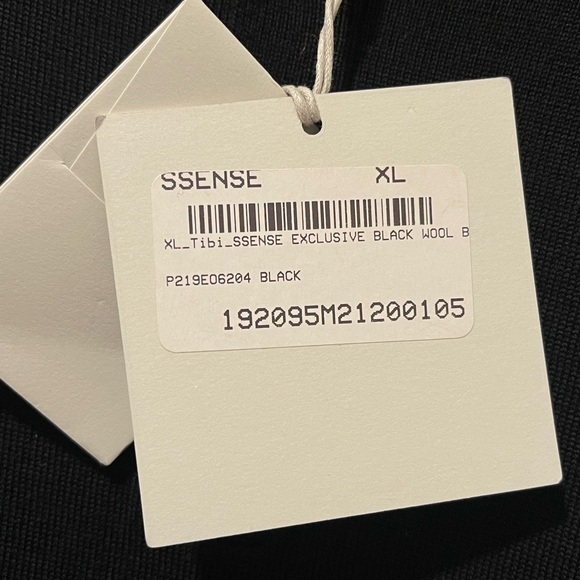 TIBI Ssense Exclusive Black Hybrid Polo Mens Size XL - Picture 14 of 14